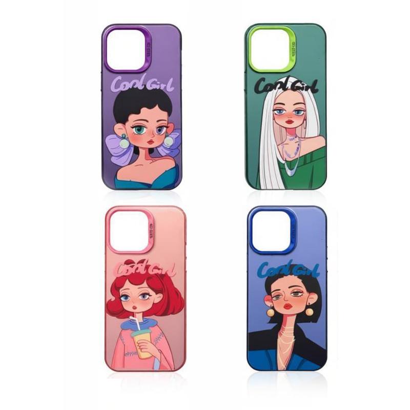Girls Fashion Phone Case For iPhone 17 Pro Max 16 Pro 15 Plus 14 13 Mini 12 11 16E 17 Air Case
