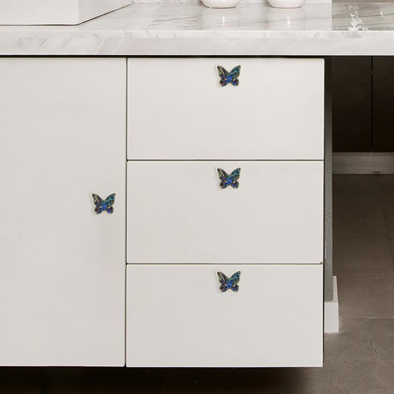 1 Stück Wandregal Schmetterling Türgriffe Dekorative Zinklegierung Einzelne Schrankgriffe Küchenschubladenknöpfe Möbel