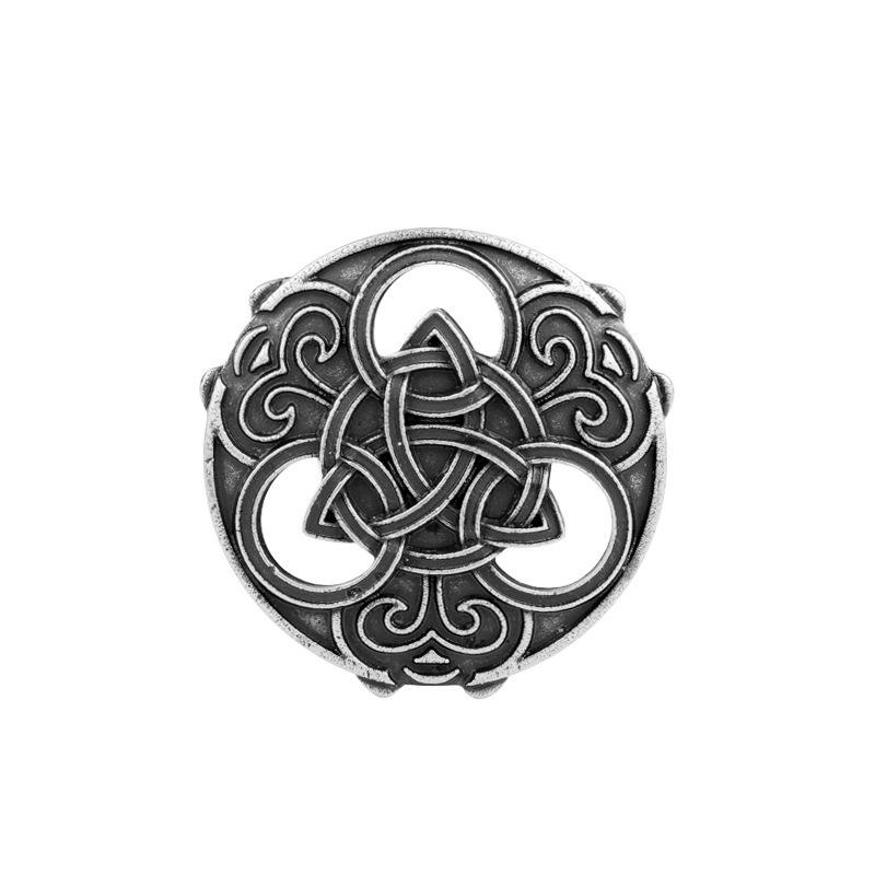 

Nordic Concentric Knot Brooch - Viking Pirate Triquetra Badge in Stock