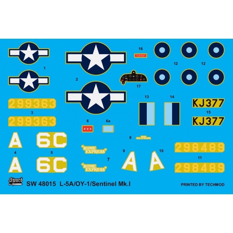 Sword Stinson Plastic Model SWD48015 1/48 L-5A/Sentinel Mk.I (Airplane)