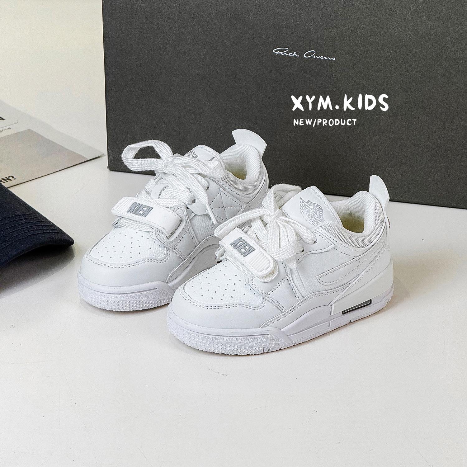 

Spring 2026 Kids Air-Cushioned Color Block Basketball Shoes - Fashionable and Versatile for Girls and Boys 27