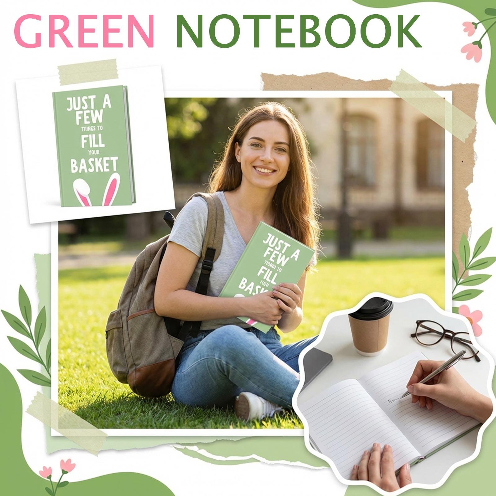 

Just A Few Green Notebook (Plain Notebook, No Patterns) One Size
