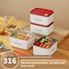 600ml Isolierte Bento Box Lunchbox Herausnehmbar Mit Geschirr Für Studenten Edelstahl Suppenschüssel Mit Deckel Lebensmittelaufbewahrung