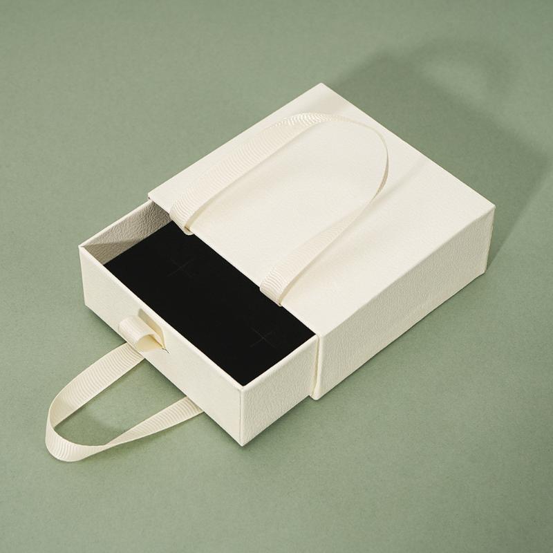 Jewelry Drawer Organizer Box Ring Earring Bracelet Necklace Pendant Portabl Storage Paper Case Jewellery Packaging Display