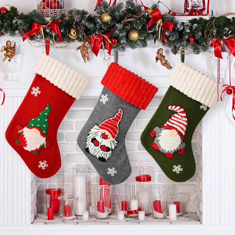 Charming Stockings Christmas With Unique Noface Doll Design Ideal For Children And Family Gifts