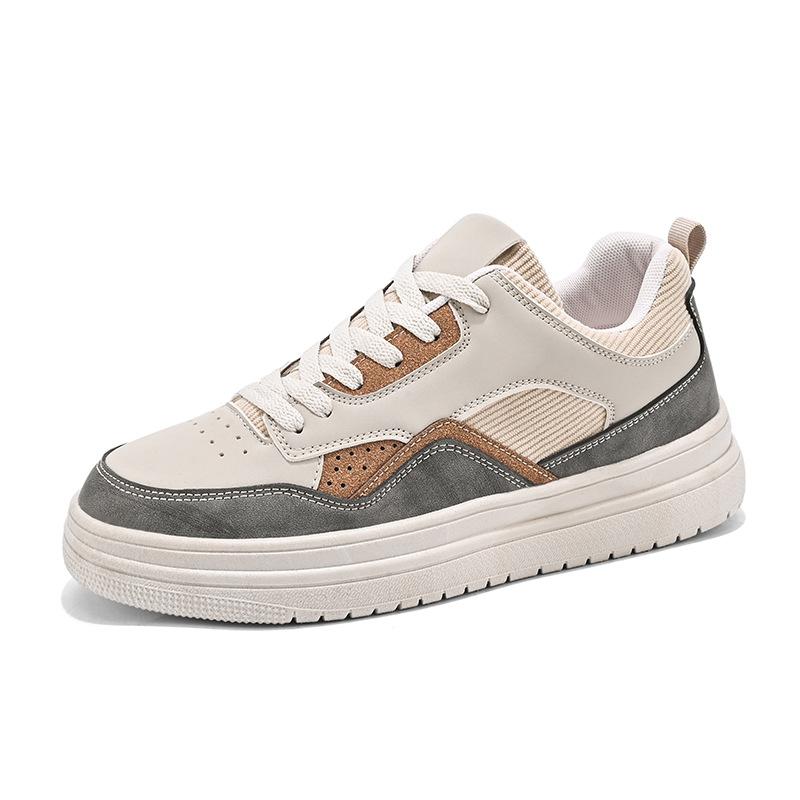 Fashion 2024 Spring Autumn New Thick Bottom Casual Shoes Fashion Outdoor Sports Shoes Trend Low-top Lace-up Plate Shoes Shoes for Men