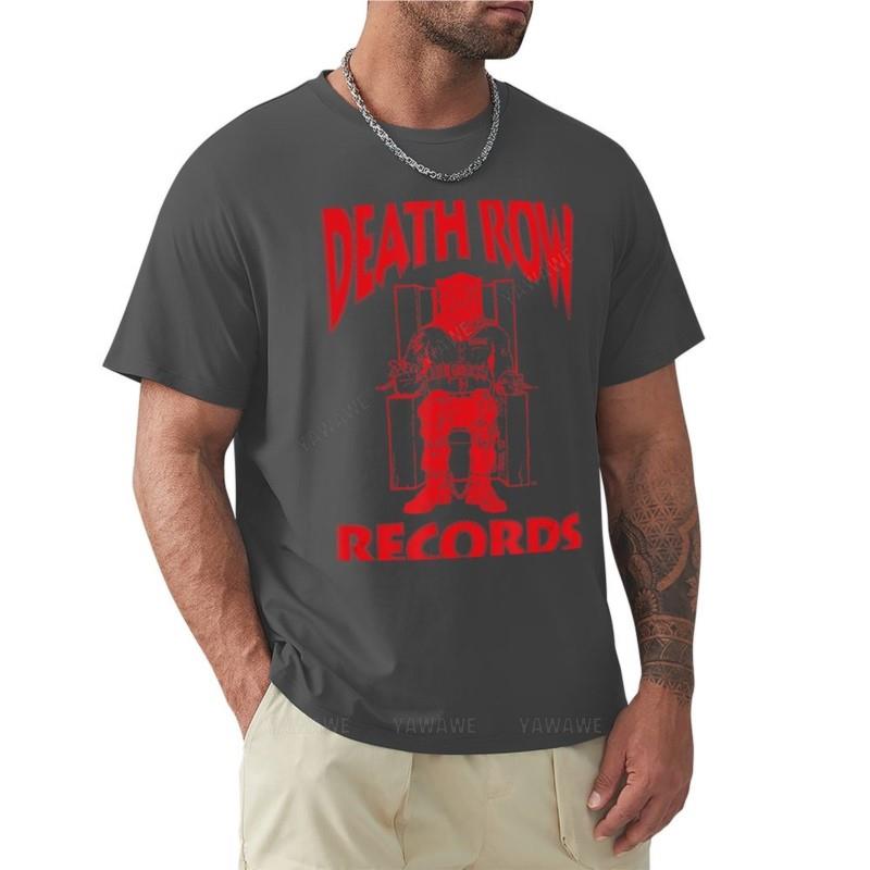 

Death Row Records Red T-Shirt plus size tops plus size t shirts funny t shirt mens cotton t shirts summer black t-shirt men tees XL