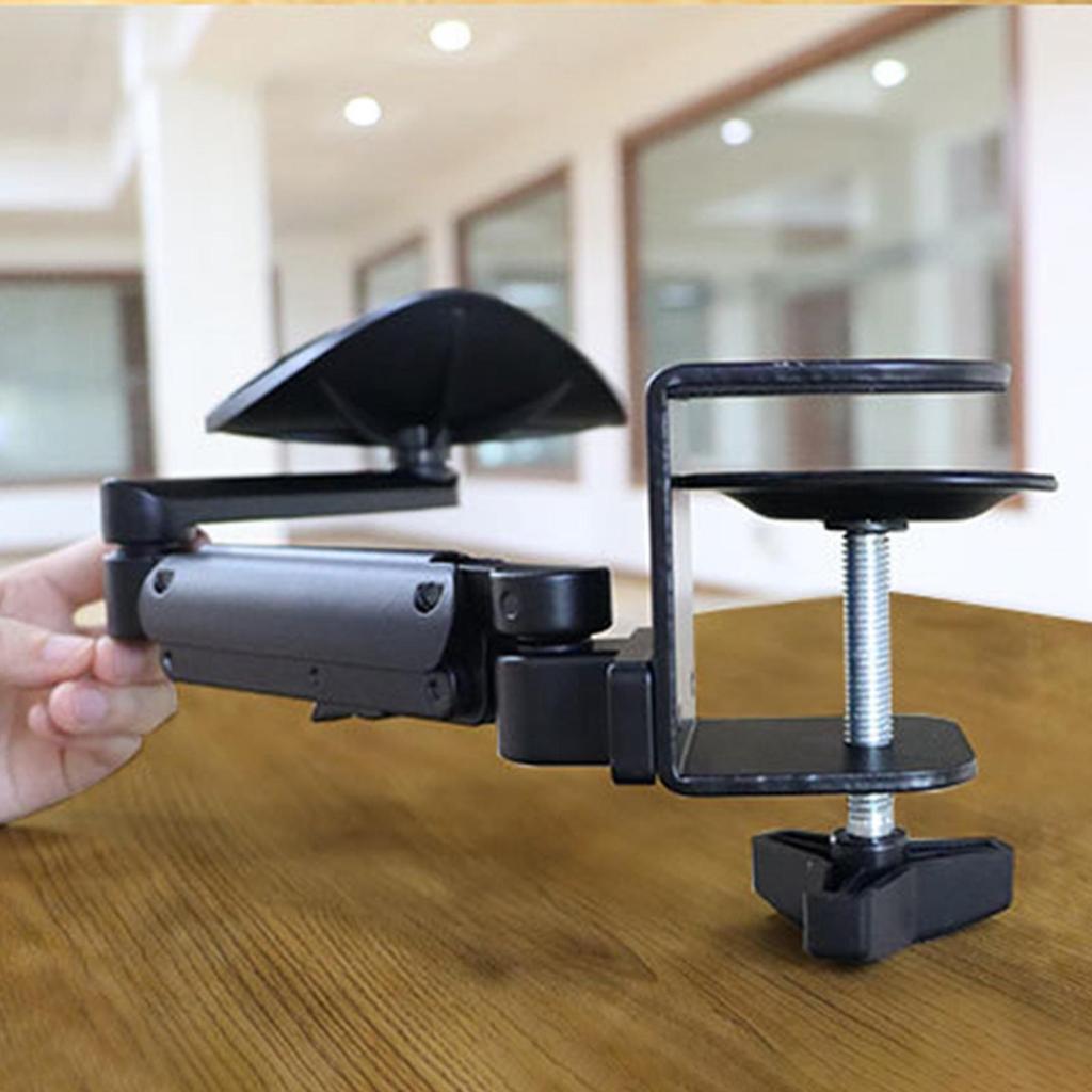 Ergonomic Arm Rest Wrise Support Computer Home Office Mouse Hand Desk Adjustable Mouse Pad Armrest Bracket Metal Console