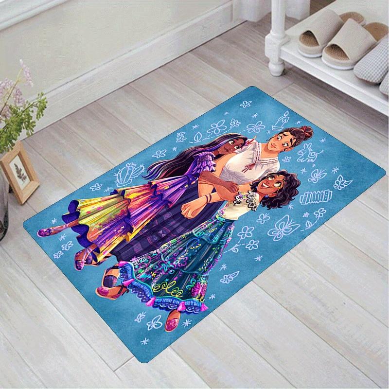 

1pc Encanto Pattern Area Rug Soft Flannel Floor Mat for Living Room,Office,Bedroom and Carpet,Sofa Coffee Table Floor Mat 60cm by 90cm