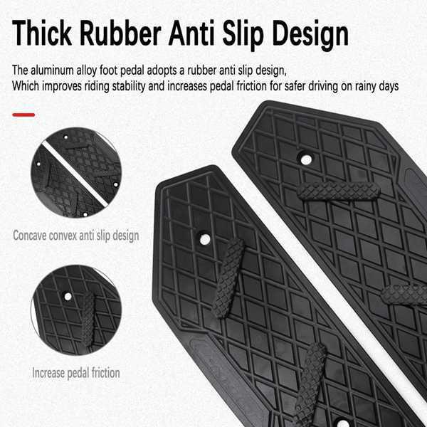 Aluminum Anti-Slip Footpegs for BMW C400GT (2018-2024)
