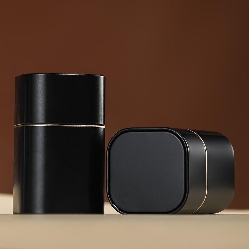 Cutie portabilă pentru ceai Cutie sigilată pentru ceai de culoare solidă Recipient de depozitare pentru articole de ceai Cutie de tablă cutie de cafea Cutie de zahăr Depozitare în bucătărie