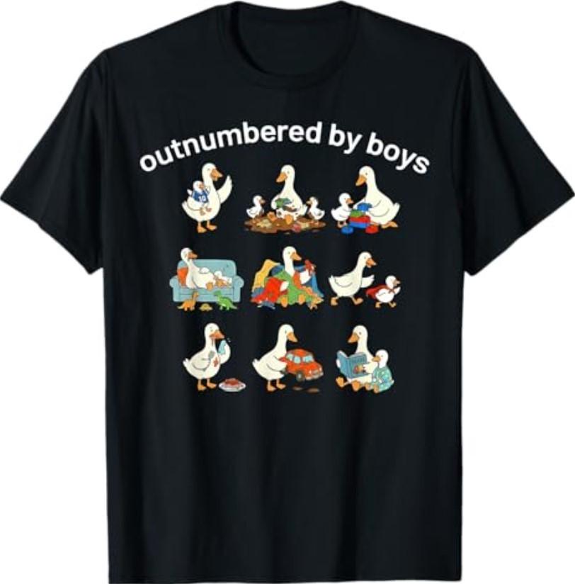 Outnumbered by Boys T-Shirt S разноцветный