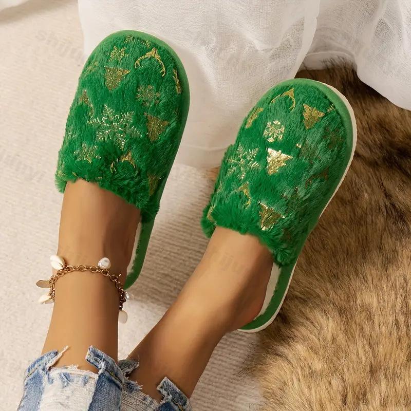 Fashion Couple's Cotton Slippers Winter New Women Warm Indoor Thicken Home Plush Shoes Lightweight Comfortable Non Slip Men Cotton Shoes