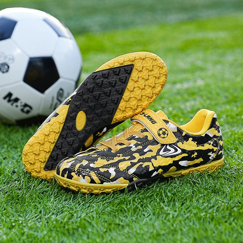 Kid's Football Boots Rubber Soft Soled Outdoor Youth Football Shoes Boys and Girls Competition Professional Training Football Shoes