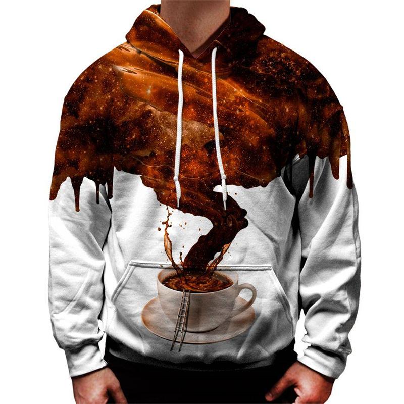 Colorful Ice Cream Hoodie Men 3D Printing Popsicle Donut Sweatshirt Long Sleeve Hoodies Tops Women Street Oversized Pullovers
