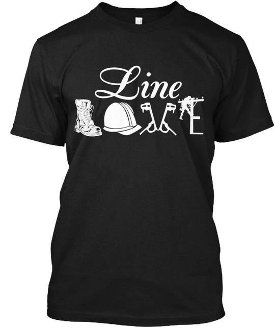 Футболка Lineman Love Line Сделано в США Размеры от S до 5XL M