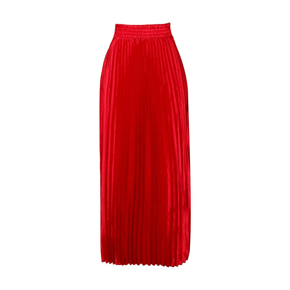 Spring and Summer Oversized Women's Clothing, High Waisted, Elegant and Fashionable, Large Swing Skirt, A-line Skirt, Half Length Skirt, Pleated Skirt