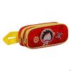 Trousse double 3d - one piece luffy - rouge - taille unique