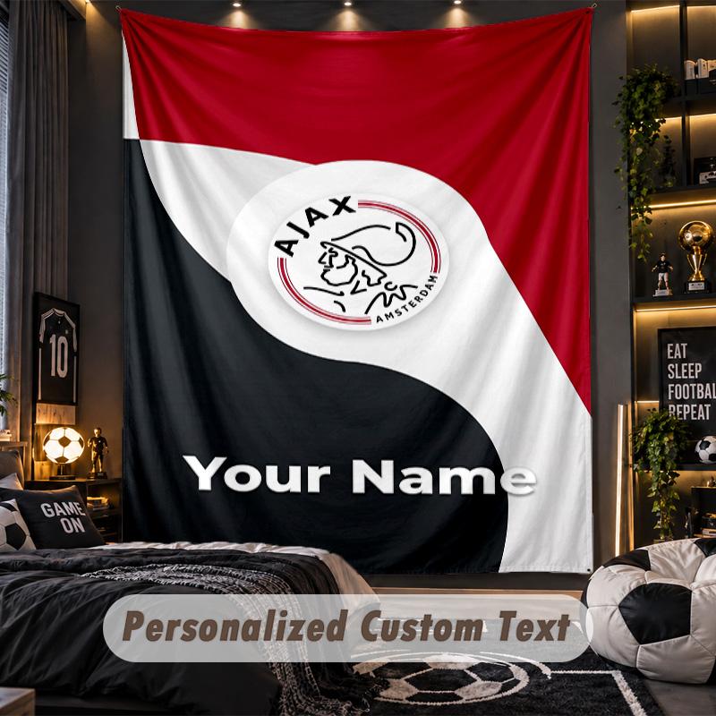 TapestryAjax Amsterdam Custom Name Text Personalized Wall Hanging Tapestry Home Wall Decor