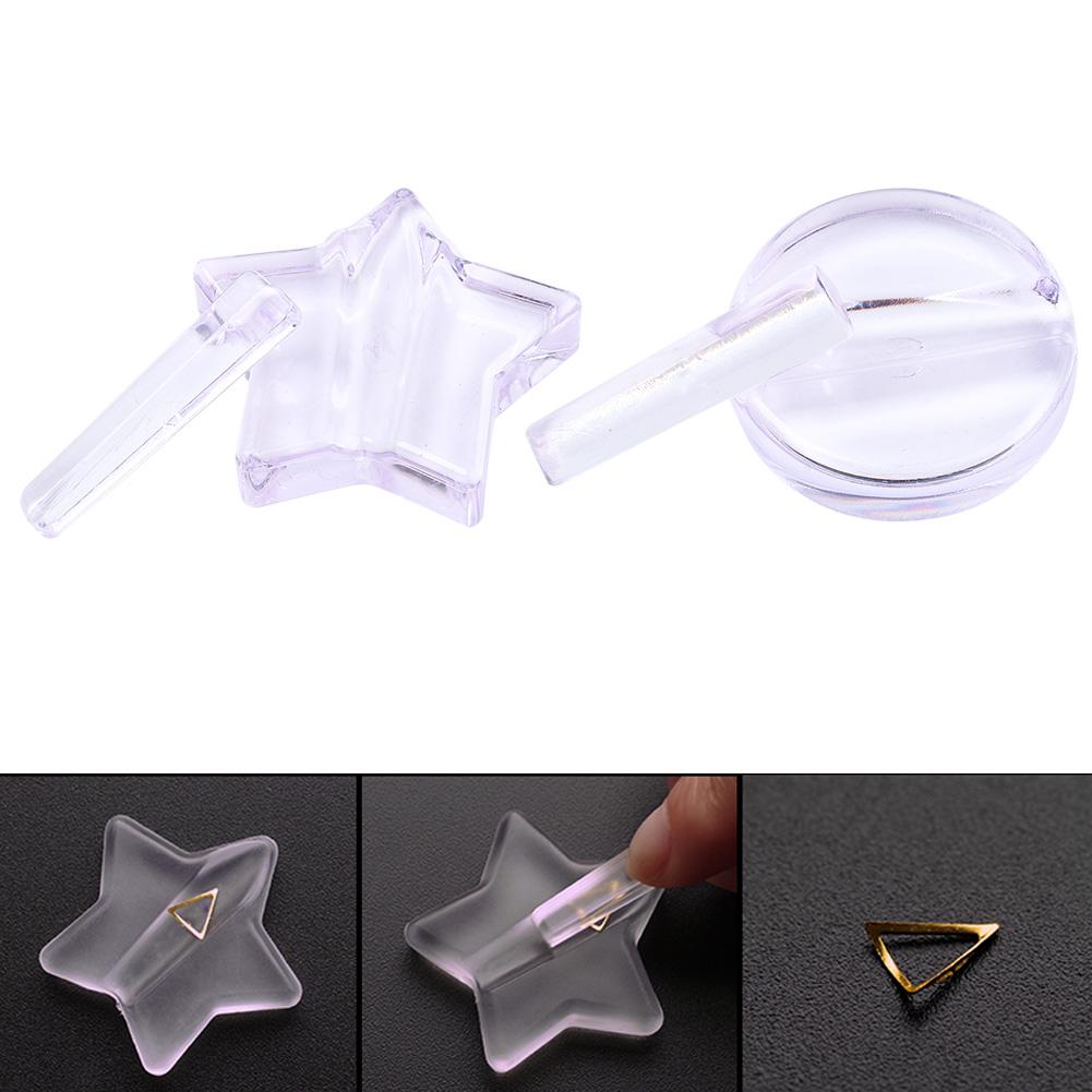 

2pcs Professional Embossed Mold Nail Tools Metal Frame Bending Nail Art Equipment