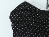 Women's Summer Sleeveless Polka Dot Color Block Cinched Waist Mini Dress