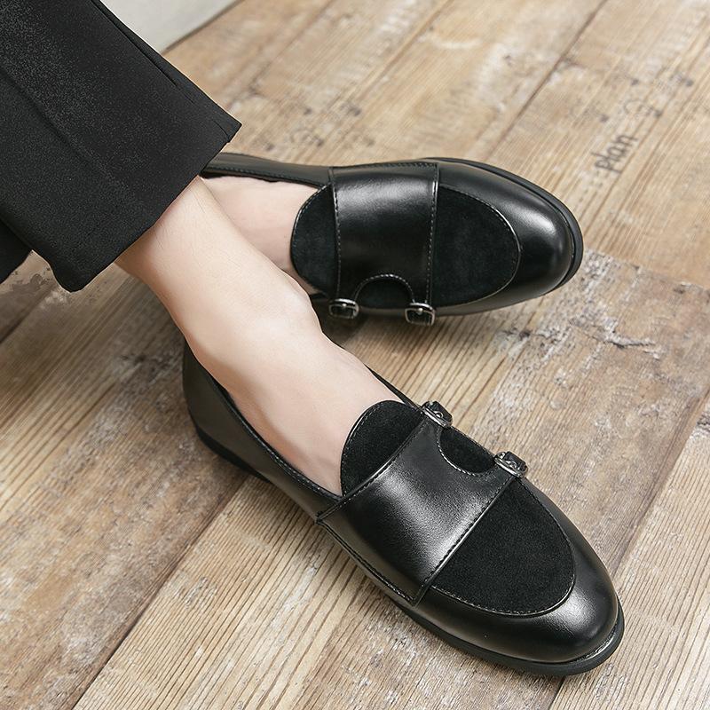 Men's Shoes Large Size New Loafers Fashionable Men's Casual Leather Shoes Trendy British Style Doudou Shoes