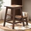 Foldable Solid Wood Step Stool & Bench for Living Room and Kitchen