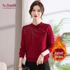 YUZHAOLIN New Chinese Style Plus Velvet Women's Warm Sweater