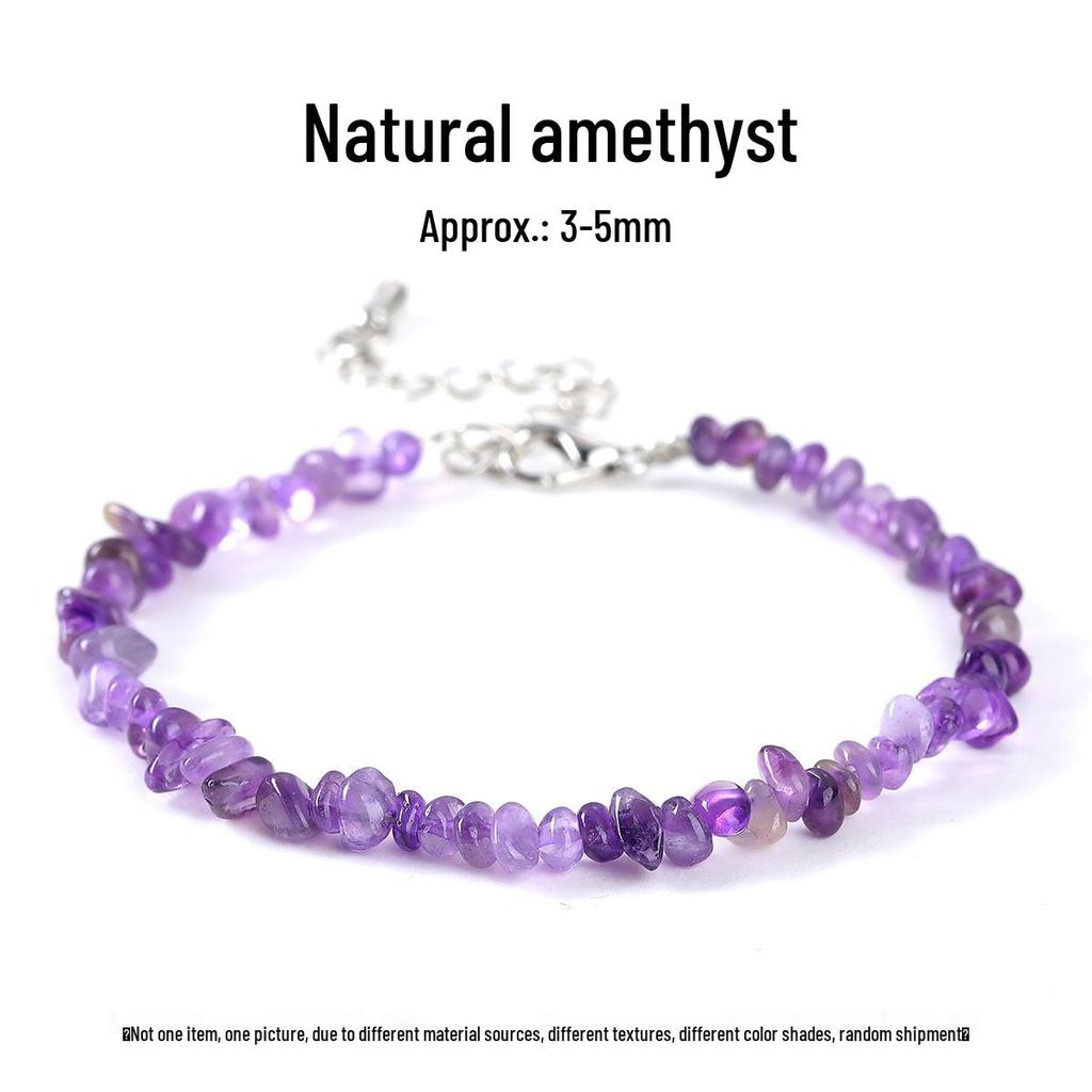 Pulsera Elástica de Chips de Ágata de Siete Colores de Jingdong