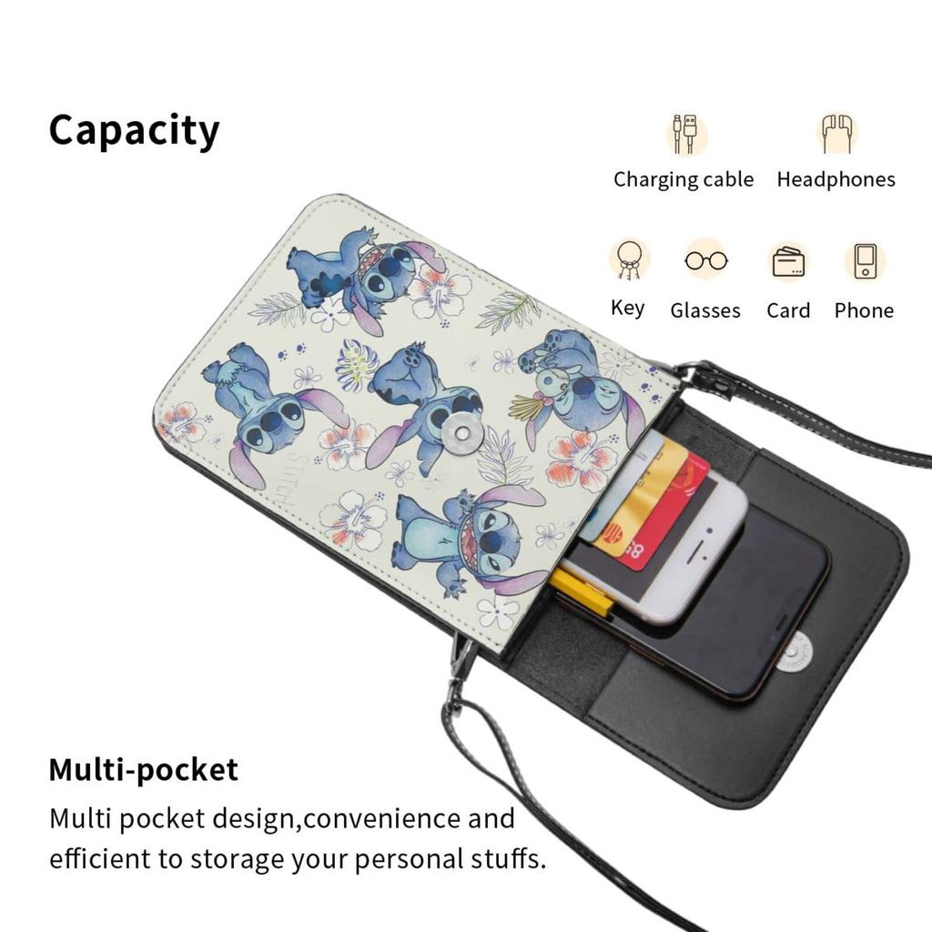 Stitch Smartphone Genuine for Women and This Lightweight Shoulder Bag Is Perfect for Carrying Your and Is a Popular and Cute Mini or Crossbody It