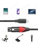 Câble USB C vers XLR Femelle 1/2/3M Plug and Play Câble Audio Micro USB C vers XLR Câble Convertisseur de Lien Micro XLR Femelle USB C