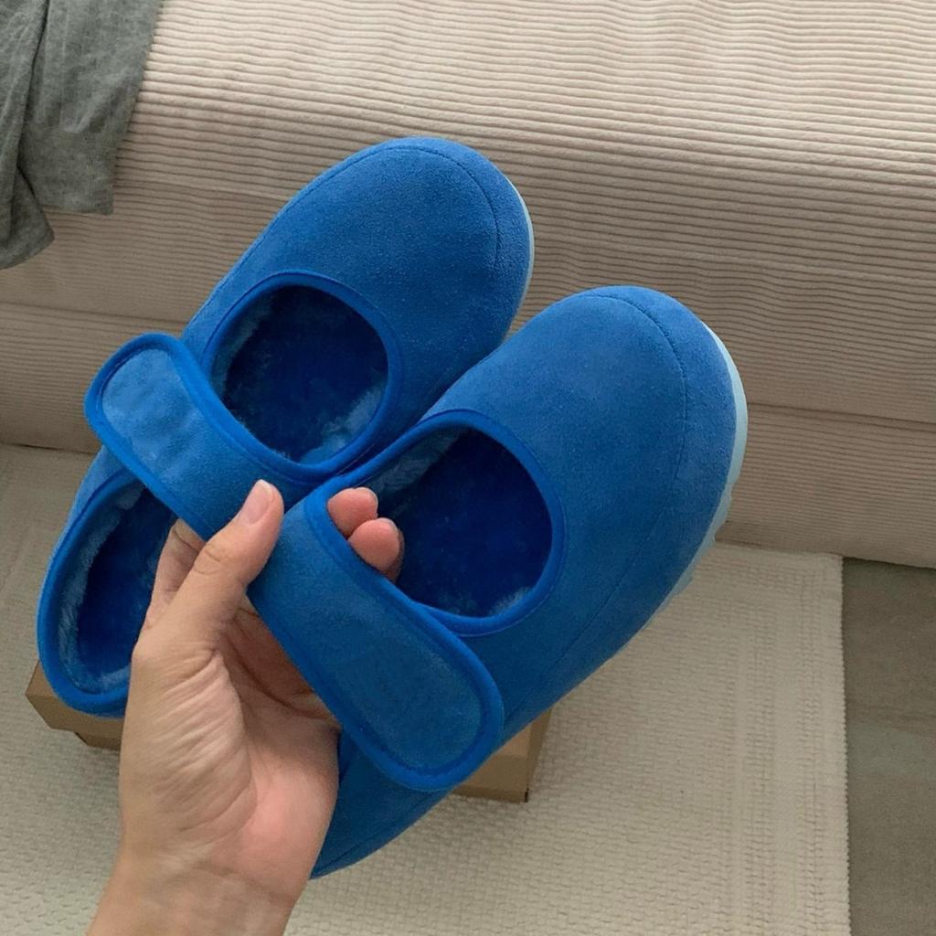 Zhike · Fur integrated snow boots women's new Mary Jane velvet warm Velcro casual fluff cotton shoes
