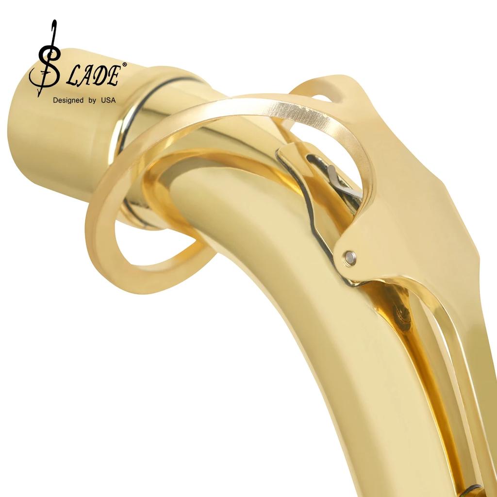 M MBAT Alto Saxophone Bend Neck with Cork Brass Material Alto Sax Bend Neck Sheet Woodwind Instrument Parts & Accessories
