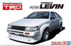 Aoshima Bunka Kyozai Die getunte Auto-Serie 62 Toyota TRD AE86 Corolla Levin N2-Spezifikation 1983 Plastikmodell (AOSHIMA) 1/24 Nr.