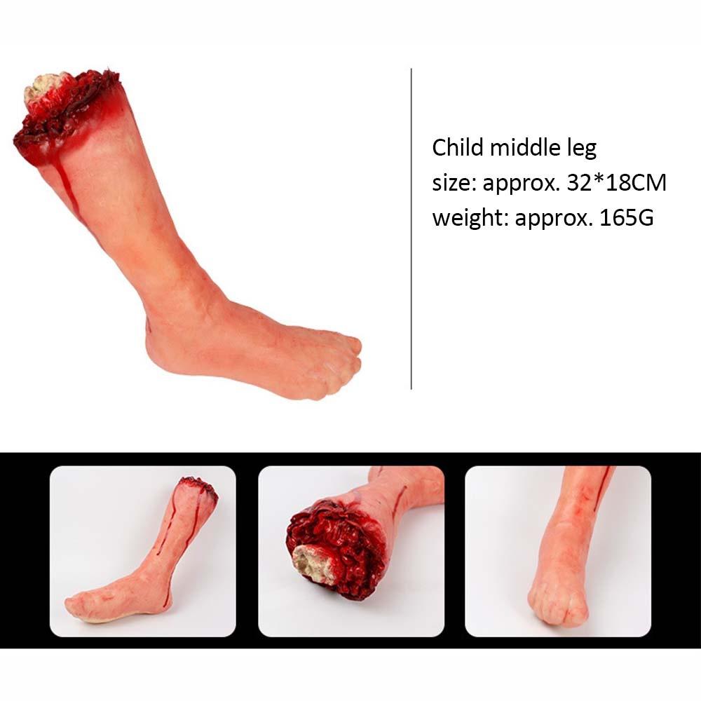 Halloween Prop Bloody Scary Fake Organ Human Brain Body Parts Fake Hand Finger Leg Foot Brain Heart Party Accessories Set