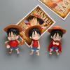 3Pcs Anime One Piece Figure Monkey D Luffy Three Expression Model Toy Gift Collection Aciton Figure PVC