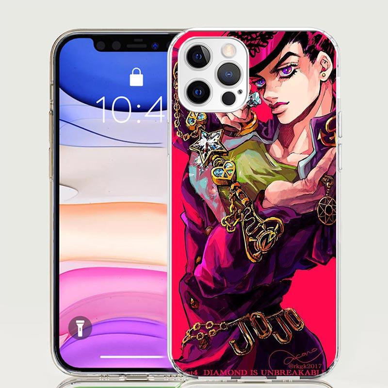 JoJo Adventure Higashikata Josuke Phone Case For Iphone 11 12 13 Mini 14 15 Plus 17 Air 16 Pro Max 16E 7 8 SE Art Customized Coq