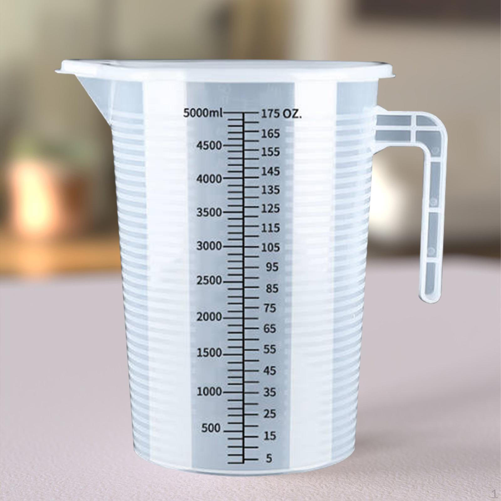 

Набор прозрачных мерных стаканов для кухни и выпечки 5000ml