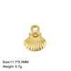 5pcs/Lot Stainless Steel Shell Charms for for Jewelry Making Ocean Summer Necklace Bracelet Pendants Diy Accessories Wholesale