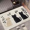 VIKAMA Cute Three Cartoon Cat Carpet Soft Doormat Waterproof Floor Mat Rug For Bedroom Carpet For Live Room Outdoor Carpet Home