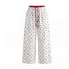 Magic Bear 2026 American Retro Polka Dot Sweatpants Loose Straight Leg Casual Pants