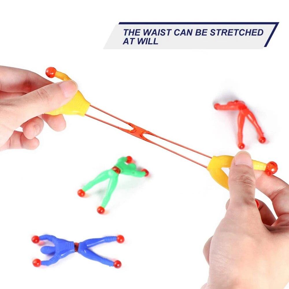 30PCS Sticky Rolling Tumblers Sticky Stretchy Wall Climbing Flexible Man Party Favors Tricky Novelty Toys For Kids Adults