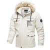 Fleece Thick Tooling Jacket Men's Spring and Autumn European and American Casual Fashion Take-off Hat Jacket Top