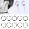 10 Stück Ohr Manschette Fake Creolen Mann Ohne Piercing Ohrklemme DIY Ohrringe Basteln Für Frauen 2026 kein Piercing Ohrring Nicht-Loch