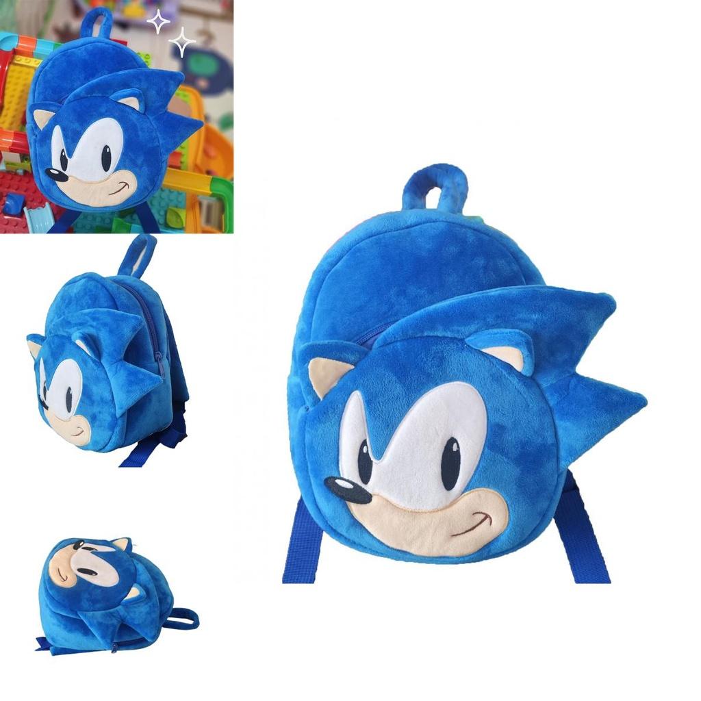 Sonic Plüsch Schultasche Bunter und Modischer Rucksack für Kleinkinder und Kinder