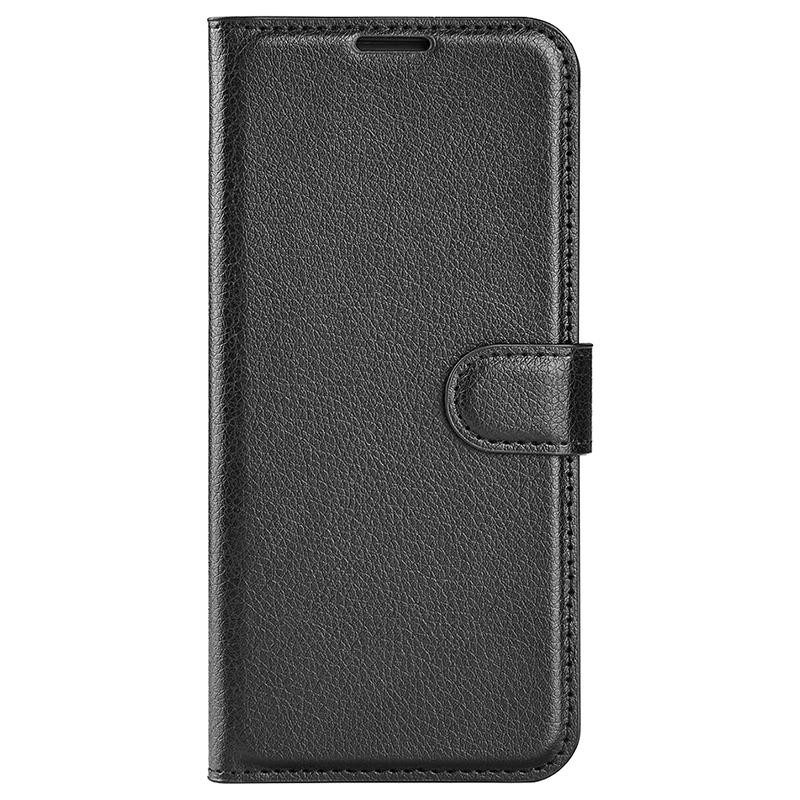 For Xiaomi Redmi A3 4G/Poco C61 4G Case Litchi Texture PU Leather Folding Stand Phone Cover