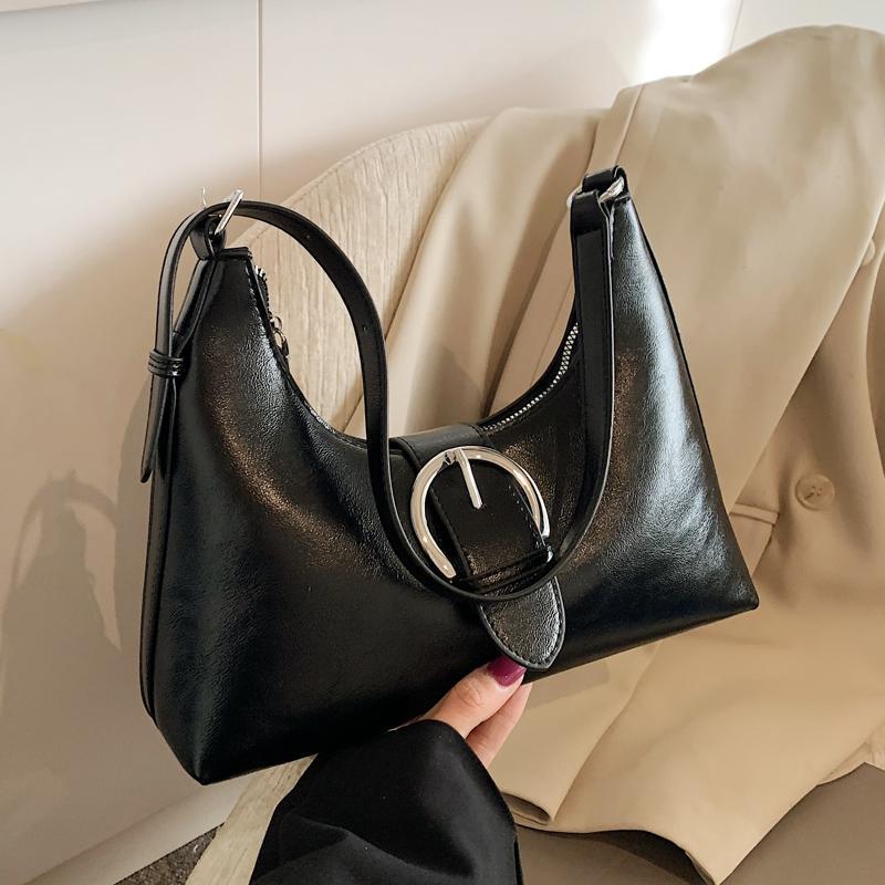 

2024 Winter Retro Crescent Bag: Popular Hot Girl Style Underarm Shoulder Bag коричневый