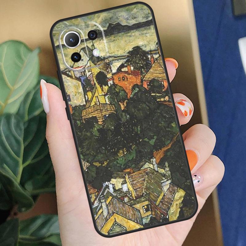 Egon Schiele Kunst Hülle Für Xiaomi 15 14 Ultra 13T 14T 15T Pro 17 Pro Max POCO X7 Pro X5 X6 F5 F6 F7 F8 Hülle