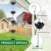 Rain Catcher Chain Metal Imitation Water Lily Rain Chain with Hook Adjustable Length Rain Chain Cup for Gutter Downspout Outdoor