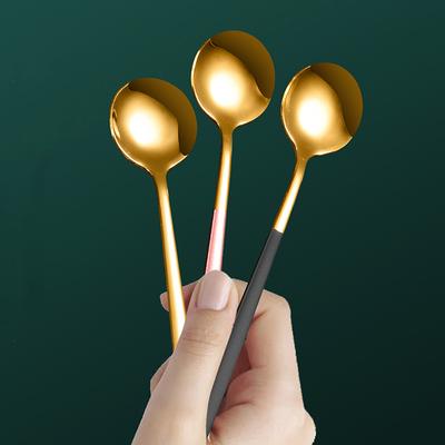 Creative Stainless Steel Coffee Mixing Spoon Long Handle Ice Cream Dessert Spoons Tea Stir Spoon Tableware Kitchen Supplies